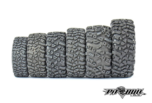 PIT BULL ROCK BEAST 1.9 SCALE RC TIRES W 2 STAGE FOAM 2pcs Pit Bull RC