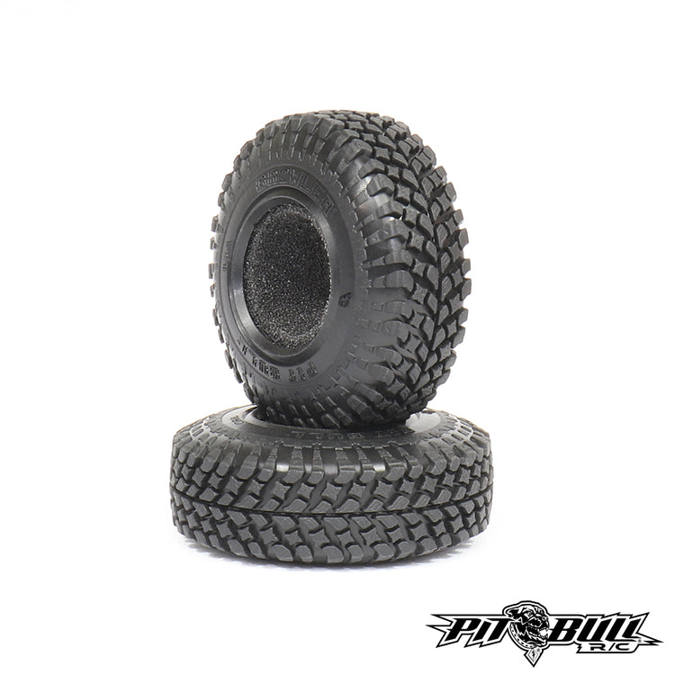 PBG1AK - 1" PIT BULL GROWLER R/C SCALE TIRE + FOAM // ALIEN KOMPOUND - 2PCS