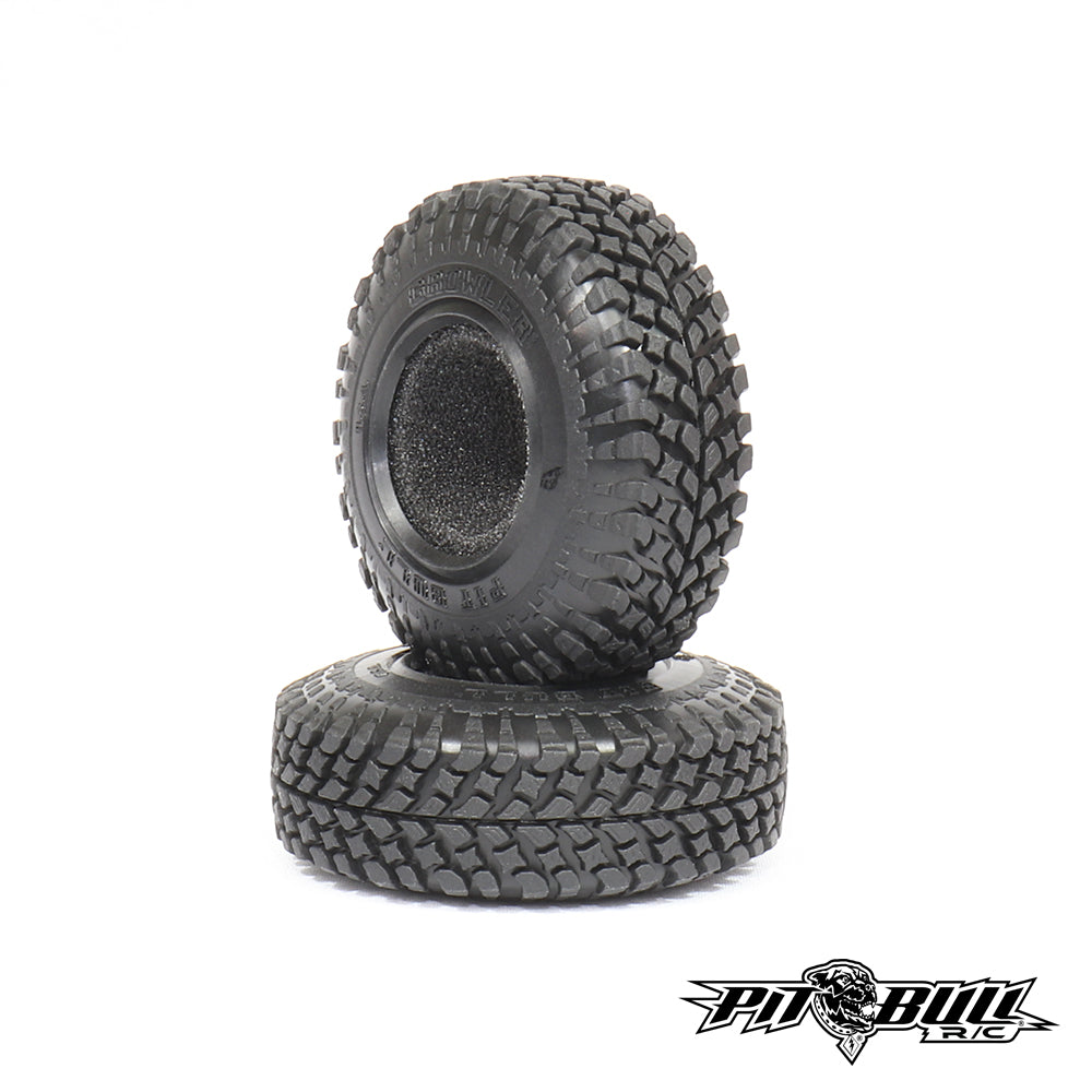 PBG1AK - 1" PIT BULL GROWLER R/C SCALE TIRE + FOAM // ALIEN KOMPOUND - 2PCS