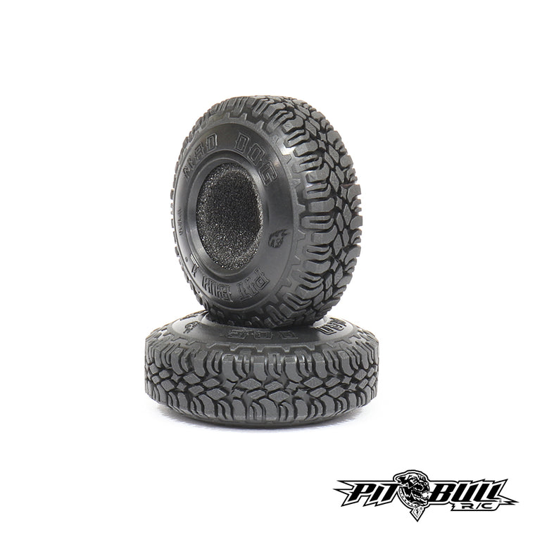 PBMD1AK - 1" PIT BULL MAD DOG R/C SCALE TIRE + FOAM // ALIEN KOMPOUND - 2pcs