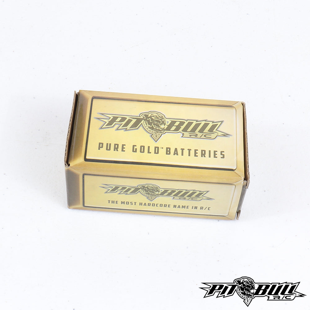 PBB400A35C2S - PIT BULL PURE GOLD LiPO 1/24th Scale SOFT CASE BATTERY - no BLI - 1 per box