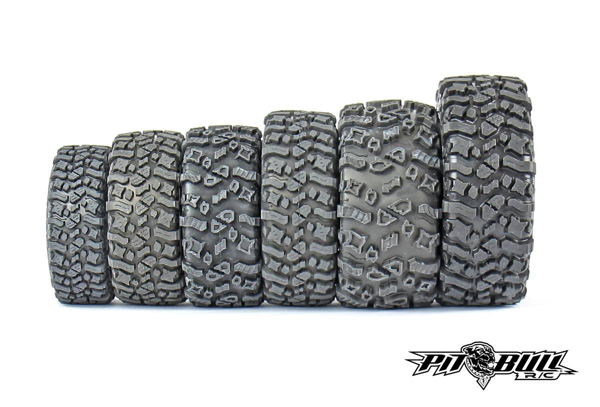 1/10 ピッドブル ロックビーストXL 1.9 PIT BULL ROCK BEAST XL 1.9 Scale Tires: 2 Tires per packet w