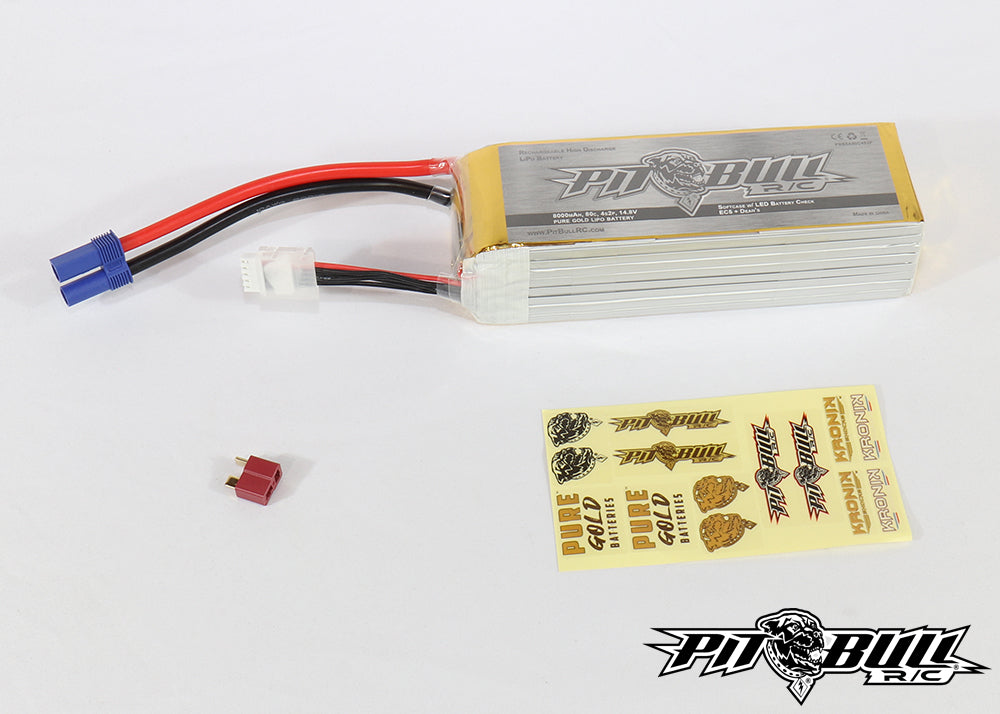 PURE GOLD SOFT CASE R/C Lipo Batteries w/BATTERY LIFE INDICATOR - SOFT - Pit Bull RC PURE GOLD SOFT CASE R/C Lipo Batteries w/BATTERY LIFE INDICATOR - SOFT - Pit Bull RC